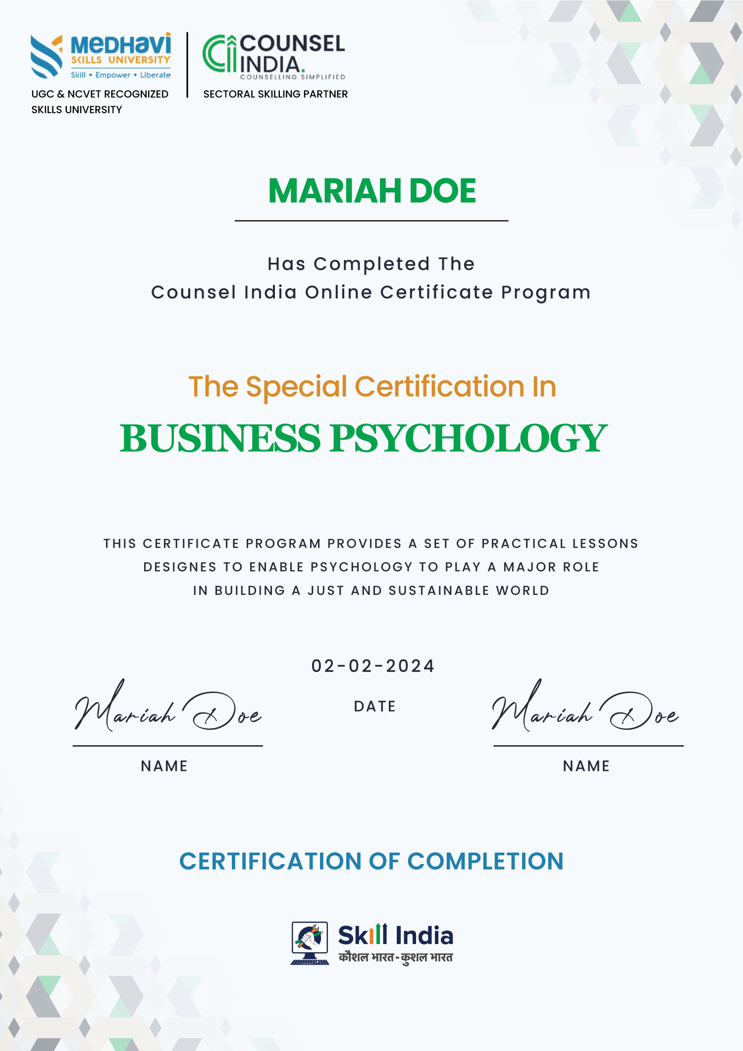 credential certificate